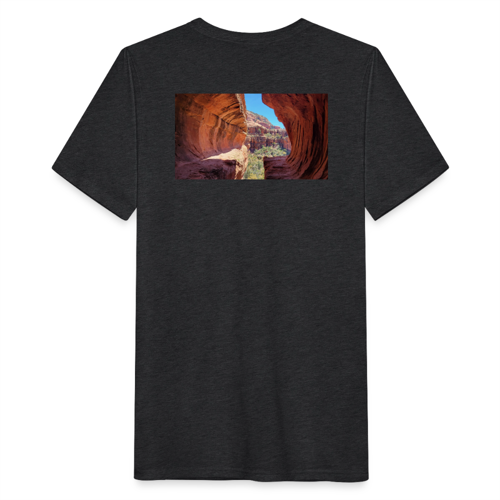 Sedona Vortex | Men’s Classic Tri-Blend T-Shirt - Black - heather black