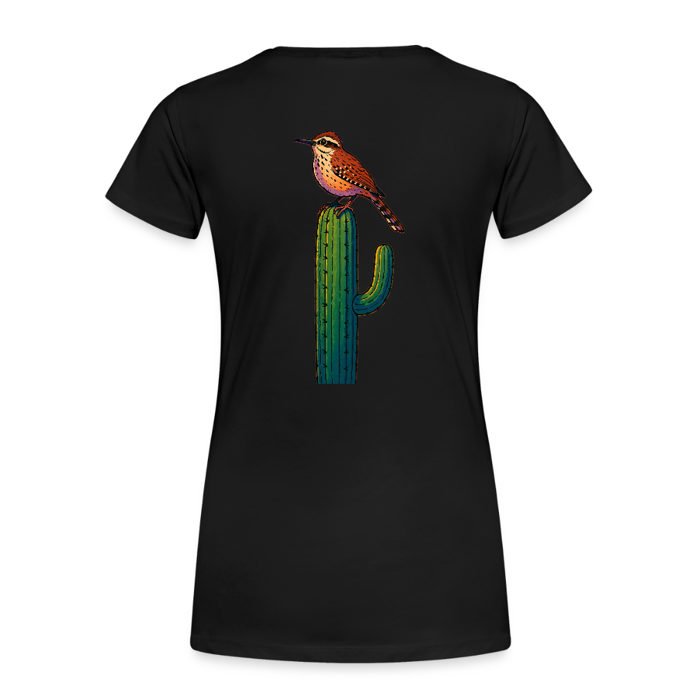 Cactus Wren Spotlight | Women's Organic Classic T-Shirt - Black - black