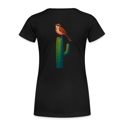 Cactus Wren Spotlight | Women's Organic Classic T-Shirt - Black - black