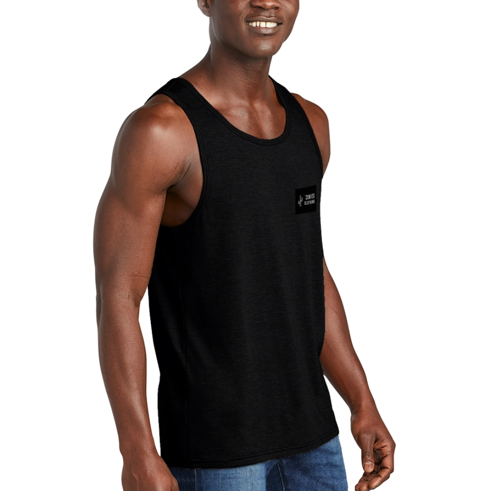 Basics | Men's Classic Tri-Blend Tank – Black - black