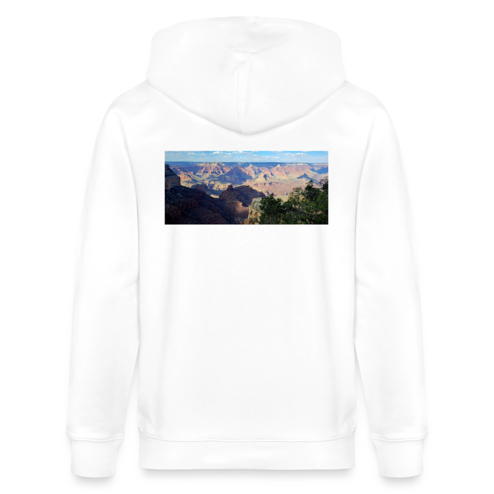 Grand Canyon | Organic Zip Hoodie - White - white