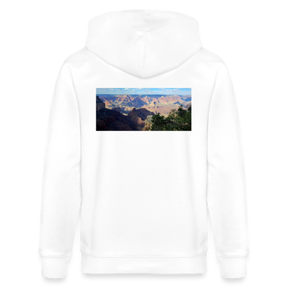 Grand Canyon | Organic Zip Hoodie - White - white