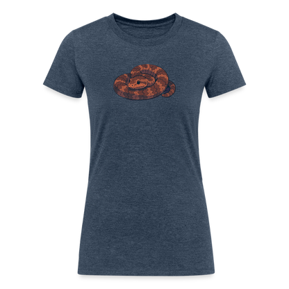 Ridge-nosed Rattlesnake Spotlight | Women's Tri-Blend T-Shirt - Navy - heather navy
