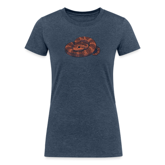 Ridge-nosed Rattlesnake Spotlight | Women's Tri-Blend T-Shirt - Navy - heather navy