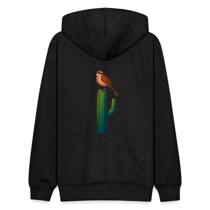 Cactus Wren Spotlight | Tri-Blend Black Classic Hoodie - charcoal grey