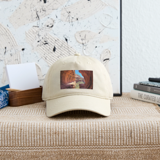 Sedona Vortex | Organic Baseball Hat - Khaki - khaki