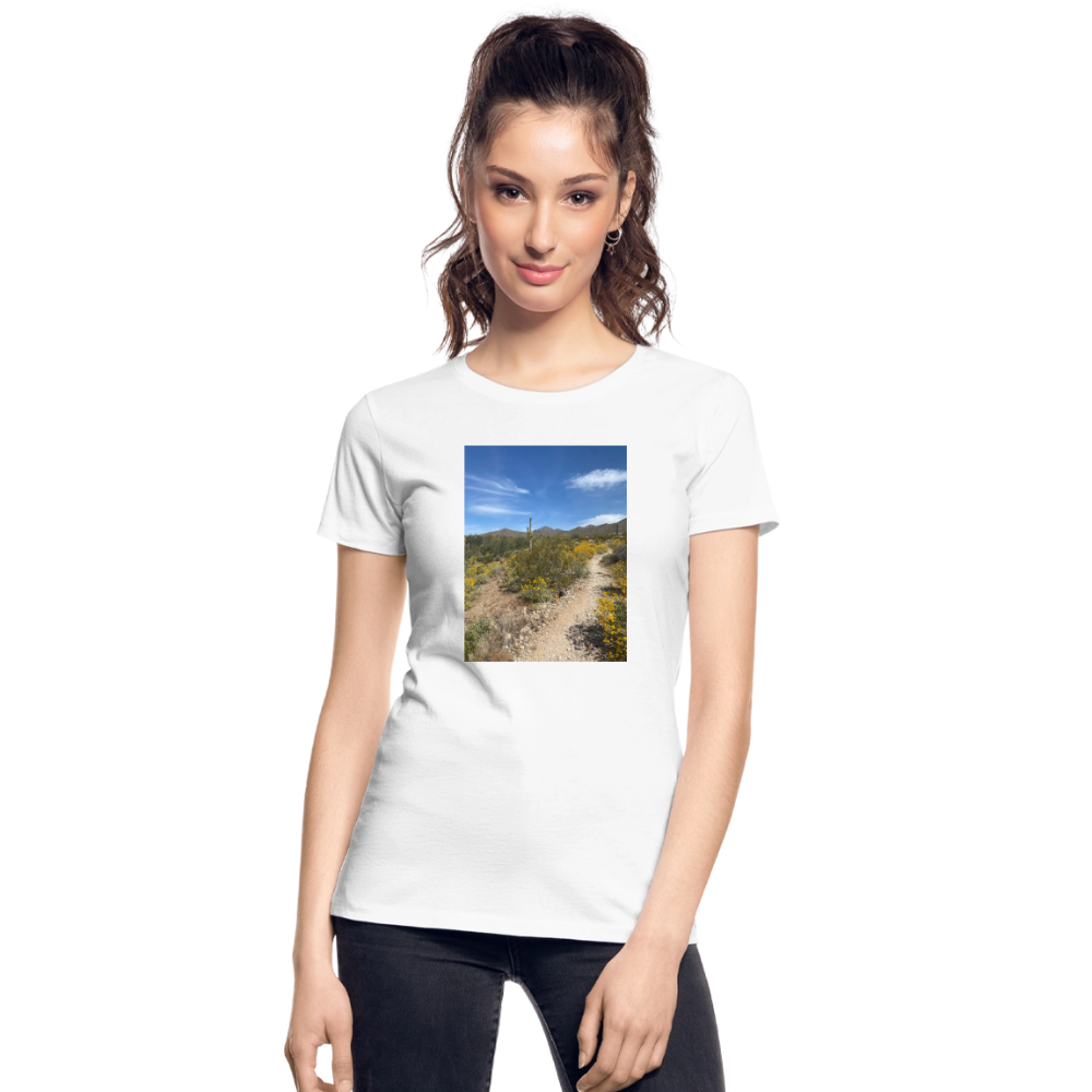 Lost Dog Trail | Women's Organic T-Shirt - White - white