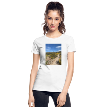 Lost Dog Trail | Women's Organic T-Shirt - White - white