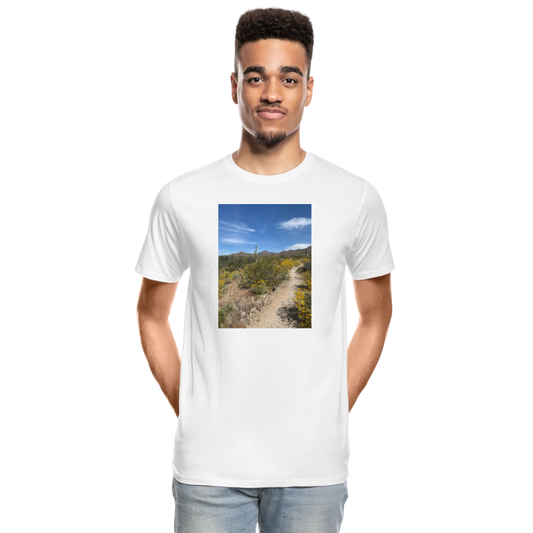 Lost Dog Trail | Men's Organic T-Shirt - White - white