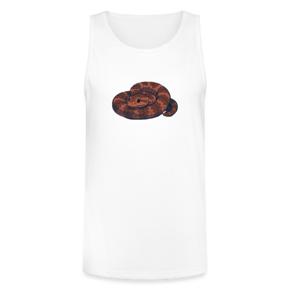 Ridge-nosed Rattlesnake Spotlight | Men's Tri-Blend Tank - White - white
