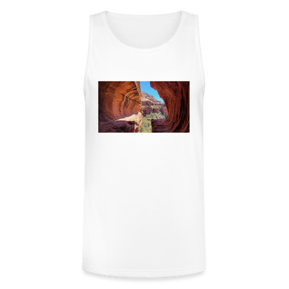 Sedona Vortex | Men's Tri-Blend Tank - White - white